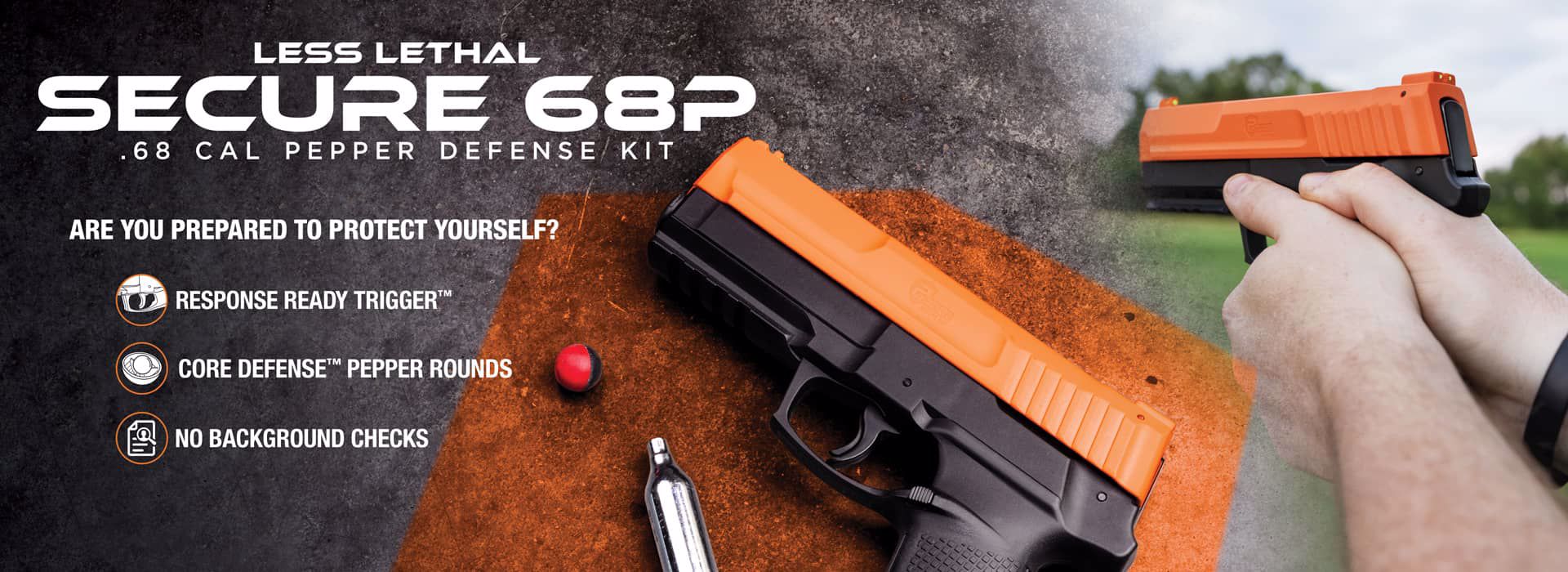 Less Lethal Secure 68P .68 Cal Pepper Defense Kit