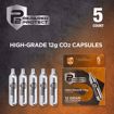 Preparted 2 Protect 5-Count 12 Gram CO2 Cartridges